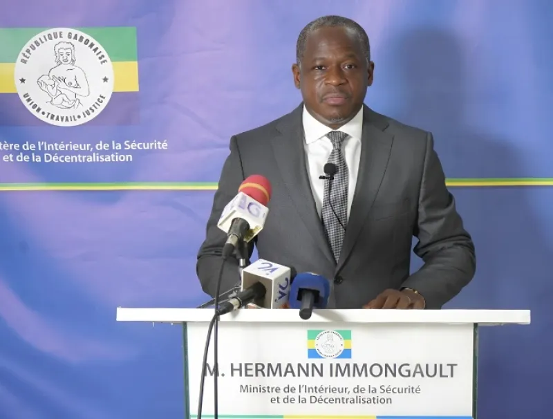 Le ministre de l’Intérieur, Hermann Immongault