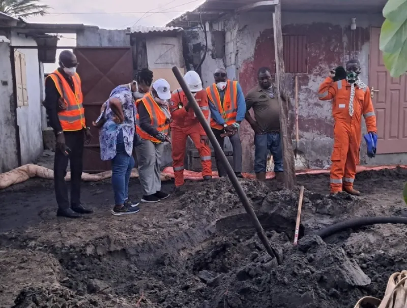 Incident pipe à port-gentil