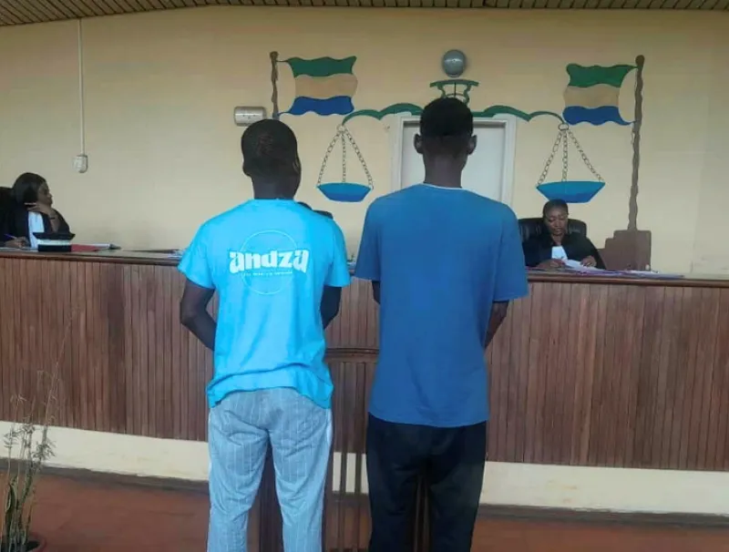 Josué Neville Bourebe et Junior Ngandu Nganziani, deux trafiquants présumés à la barre