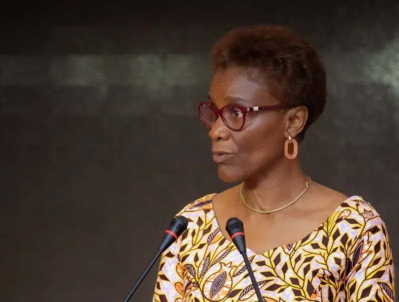 La ministre de la Planification et de la Prospective, Louise Mvono