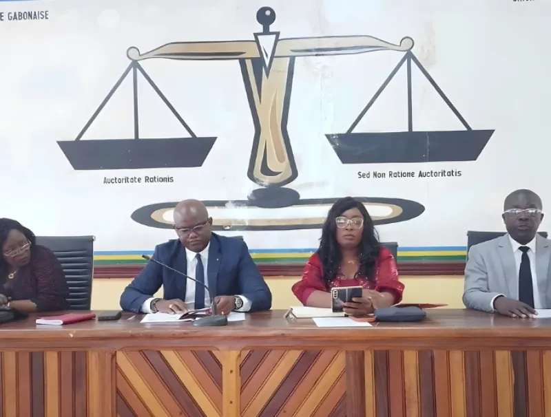 Moment d’échanges entre le parquet, les magistrats et les OPJ du Woleu-Ntem