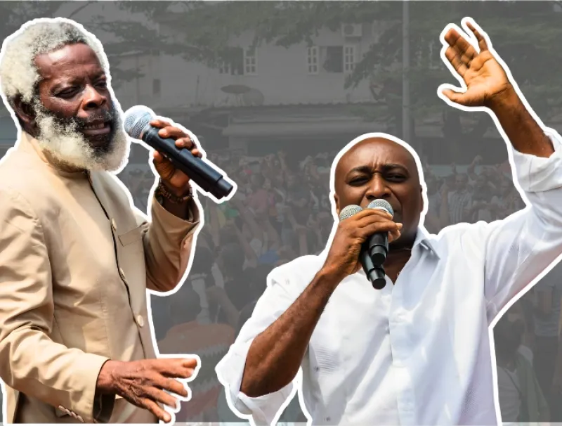 Les syndicalistes Marcel Libama et Simon Ndong Edzo