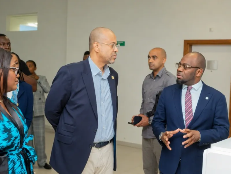 Michel Djombo, ministre du Développement Industriel, des Zones Economiques Spéciales et de la Promotion du Secteur Privé de la République du Congo 