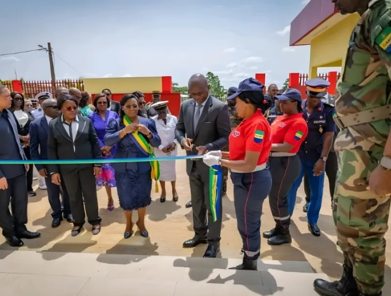 Brice Clotaire Oligui Nguema, président du Gabon à Makokou