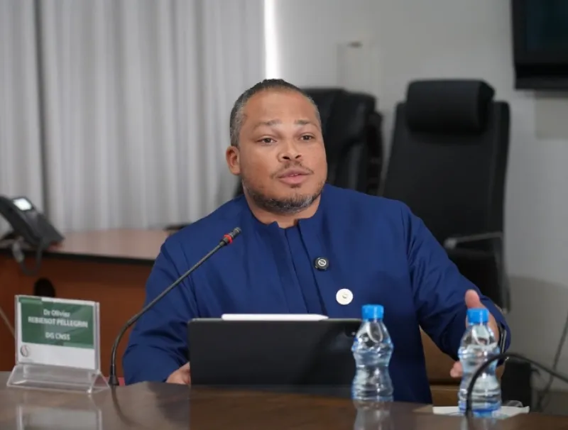 Directeur général de la CNSS, Dr Olivier Rebienot Pellegrino.