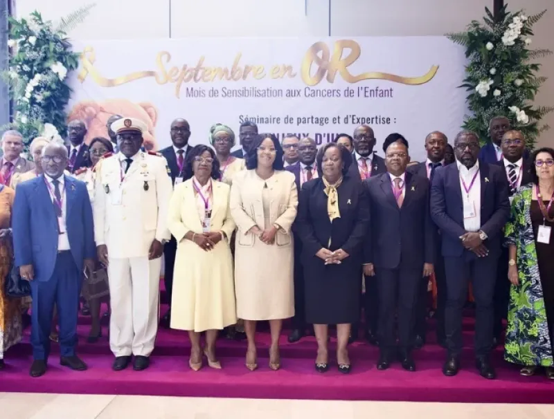 Les officiels à l’ouverture du séminaire sur les cancers pédiatriques.