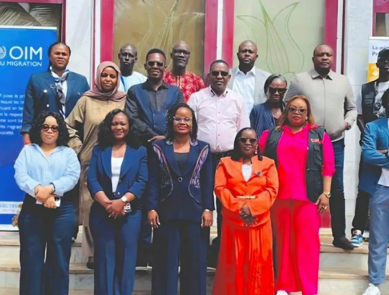 Participants après l’ouverture du séminaire sur la migration à Dakar