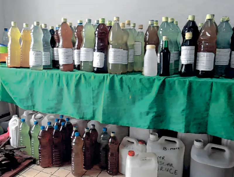 Une vue des produits proposés lors de l’exposition.