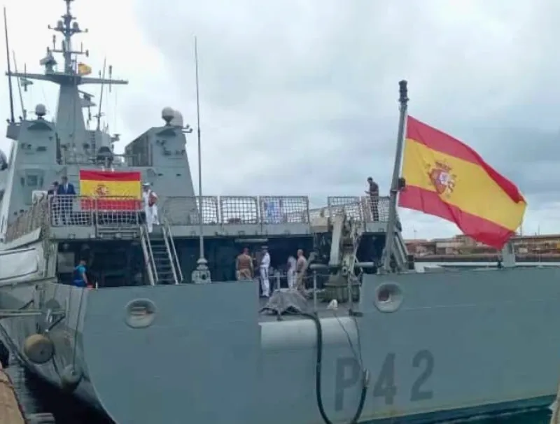 Gabon-Espagne : le BAM "Rayo" en escale à Port-Gentil