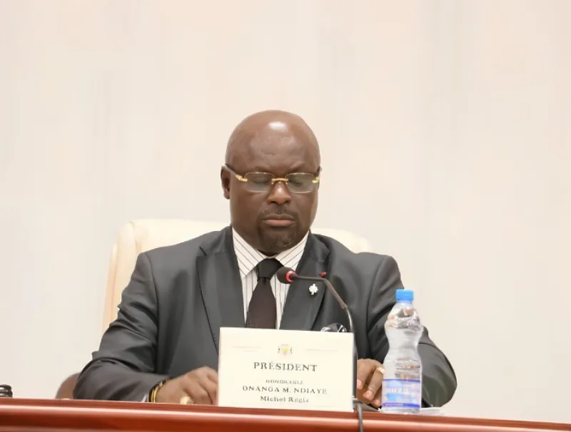 Régis Onanga Ndiaye, président de l’Assemblée nationale