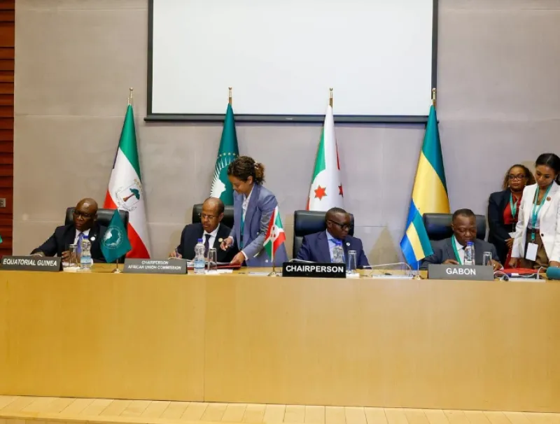 Représentants du Gabon et de la Guinée équatoriale à Addis-Abeba