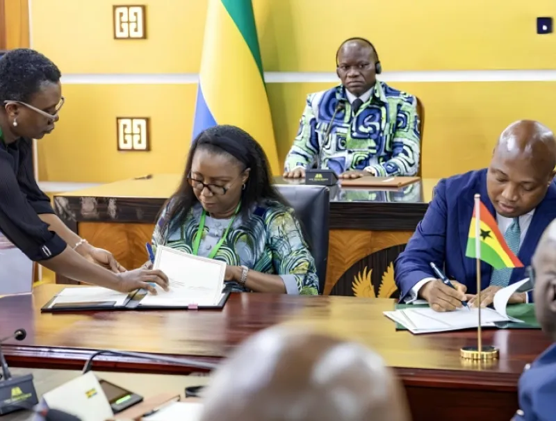 Phase de la signature d’accords entre les deux délégations