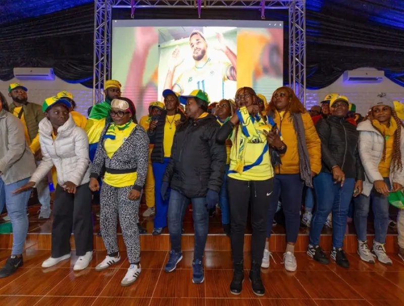 Supporteurs des panthères du Gabon