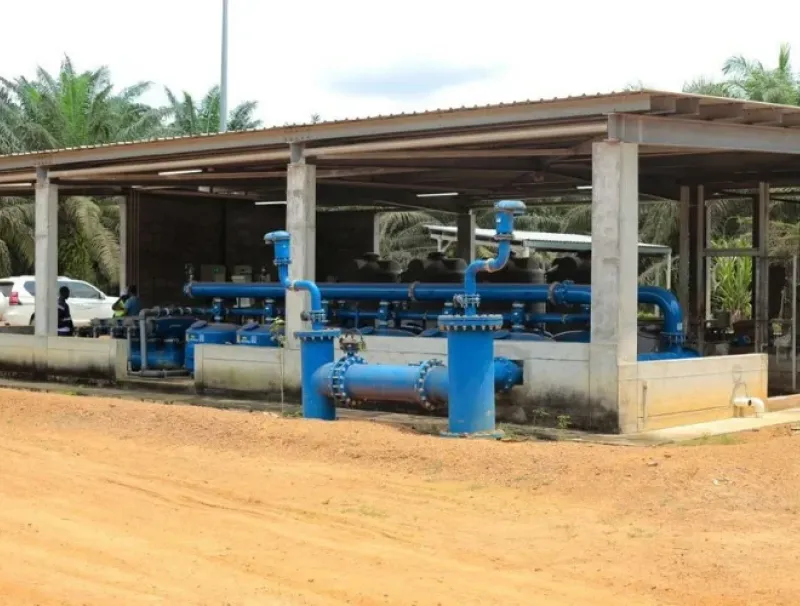 Le système d'irrigation souterraine d'Olam Palm Gabon