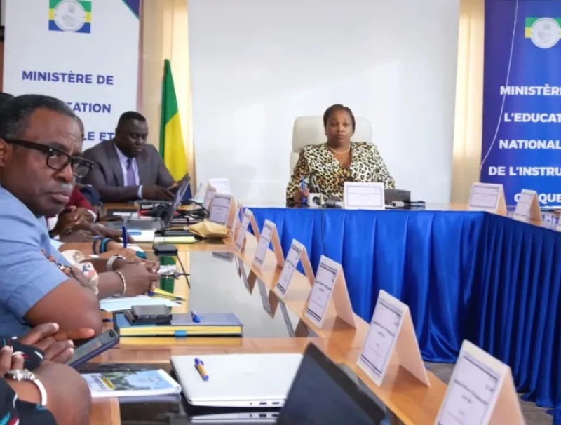 Les membres de la commission à l’issue des travaux d'orientation en 6e