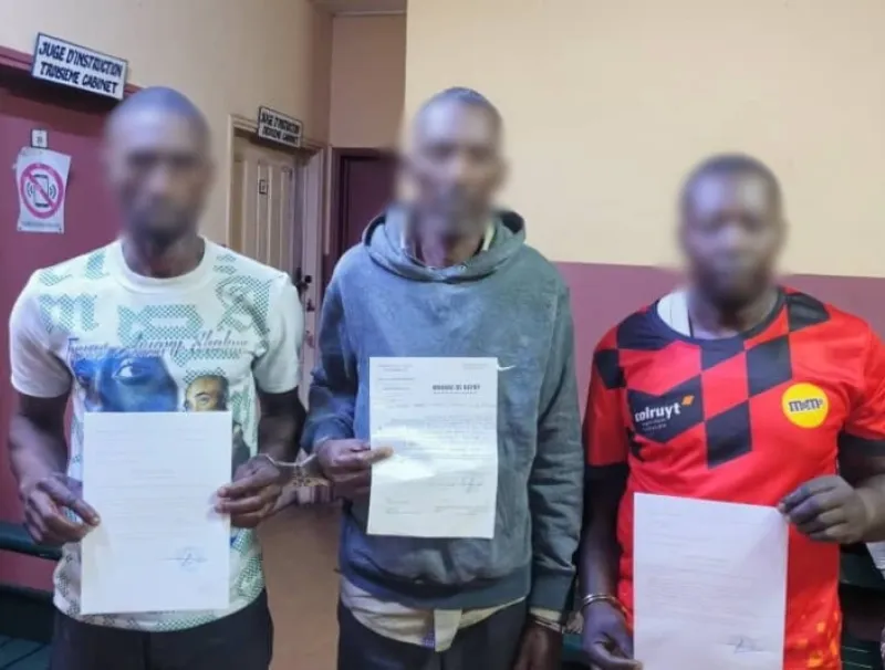 Les trois violeurs présumés d'une adolescente arrêtés par les agents de la Direction générale des recherches (DGR) d'Oyem.