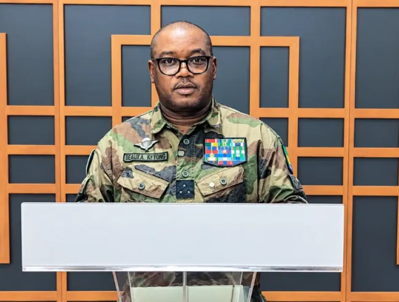 Charles Hubert Bekale-Meyong, chef d'état-major de la marine nationale.