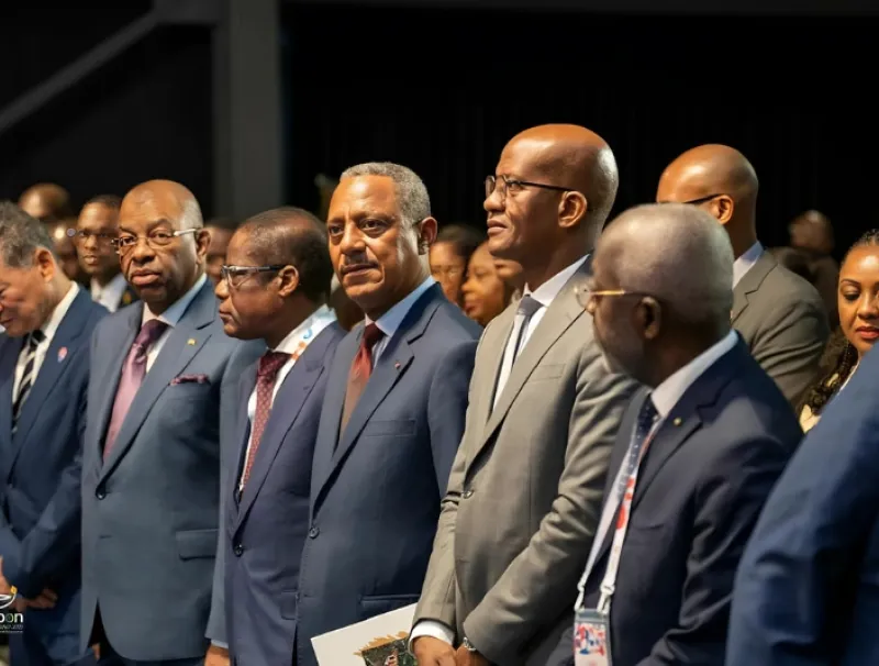 les participants, dont des officiels gabonais, à l’Expo universel d’Osaka qui a pris fin samedi. © DR