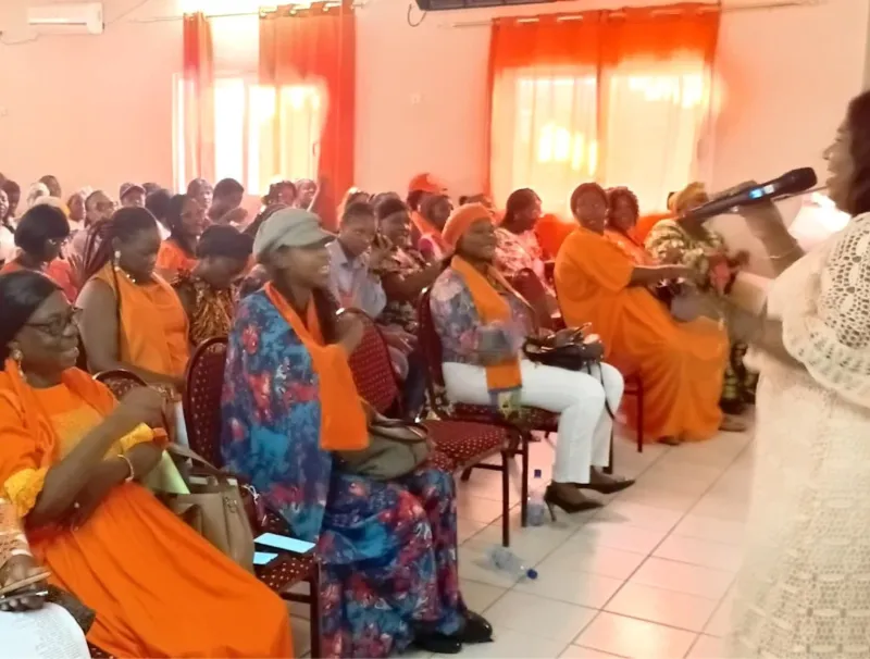  L’assistance composée des femmes du PDS, lors du séminaire.