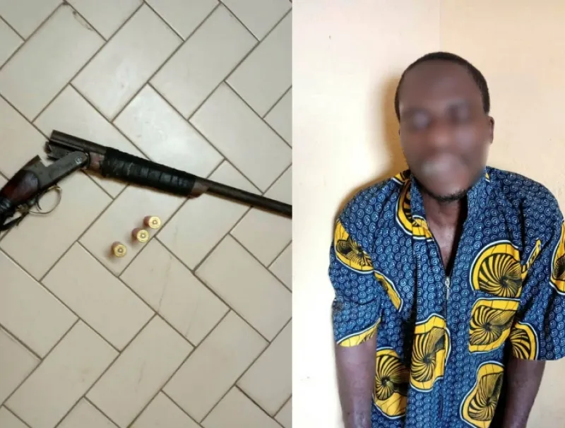 Arnauld Emane aurait tiré sur sa victime à l’aide de son fusil de chasse. © Arnauld Emane  