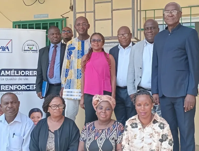 Des membres de la Mutuelle après la campagne d’adhésion à l’UOB