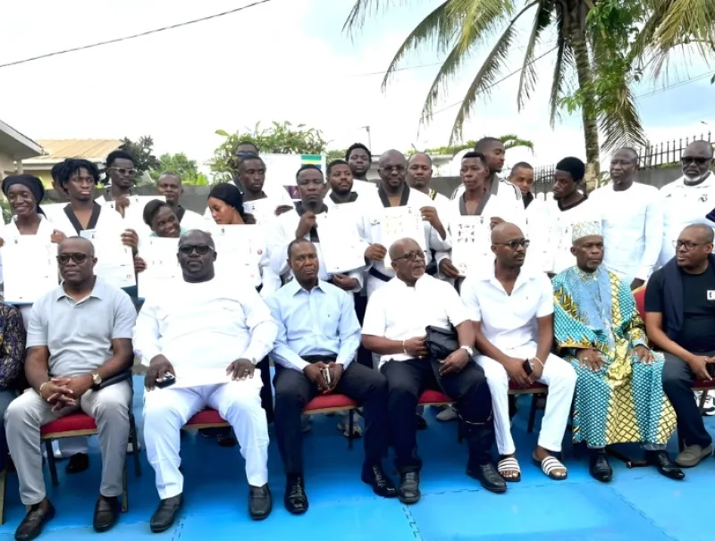 cérémonie de remise de grades de taekwondo