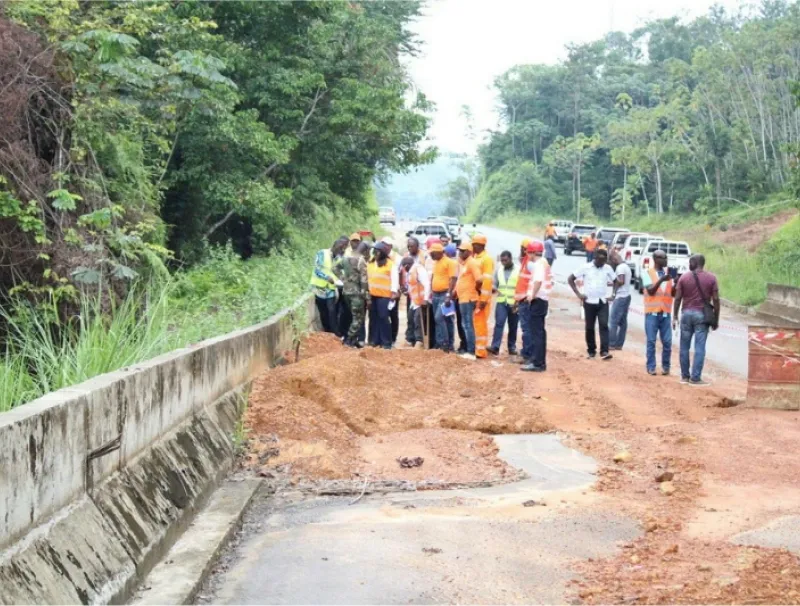Le financement de la route Ndendé-Tchibanga reste l’unique condition pour la reprise des travaux. ©  Mihindou Mihindou 