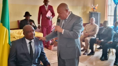 Installation du maire de Moanda