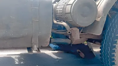 Victime percutée par un camion