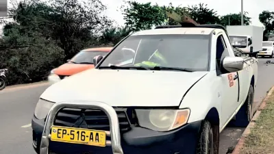 Le véhicule à l’origine de l’accident mortel.