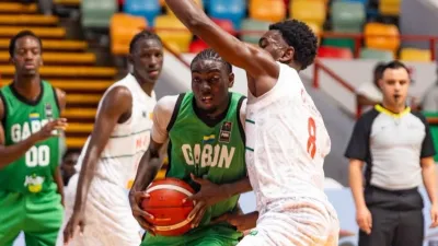 Equipe Nationale de basketball lors de la compétition de l'Afrobasket U18