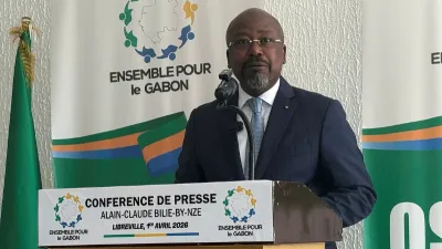 Alain Claude Bilie-By-Nzé, président du parti Ensemble pour le Gabon (EPG)