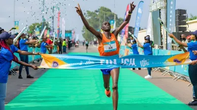 Athlète du 10 km pog