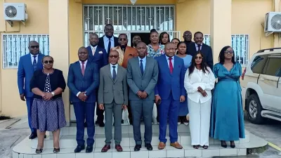 Augustin Emane, ministre de la justice au tribunal de port-gentil