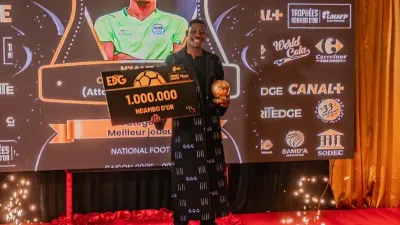 Caleb Nzamba, footballeur au Vautour Club