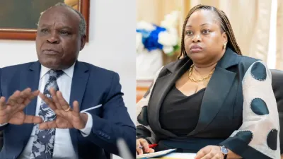 Philippe Tanangoye et Camélia Ntoutoume-Leclercq