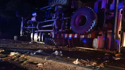 Camion militaire accidenté à Moanda