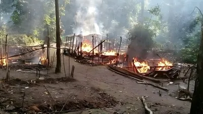 Camp d'orpailleurs illégaux 