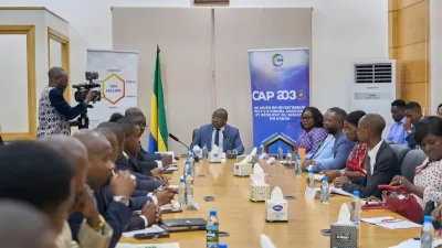 Les responsables du ministère de l’Économie lors du lancement officiel de la campagne