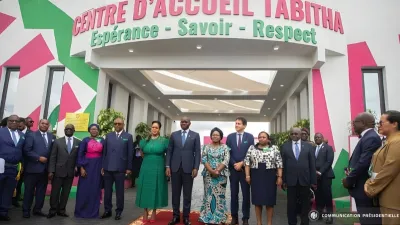 Brice Clotaire Oligui Nguema inaugure le Centre d'accueil Tabitha