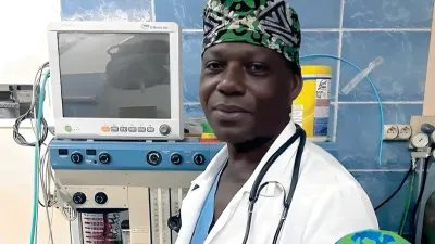 Christophe Mindonga, anesthésiste