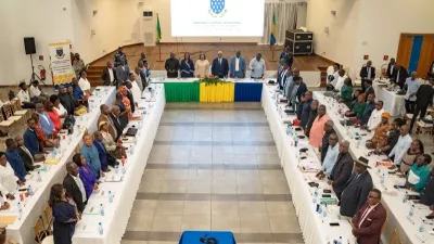 Les conseillers municipaux de Port-Gentil lors de la phase du vote