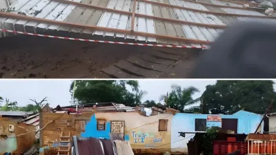 Habitations détruites par les pluies