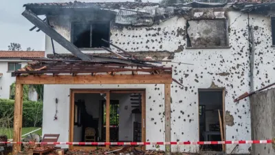 Dégats de l'attaque de drone sur Goma