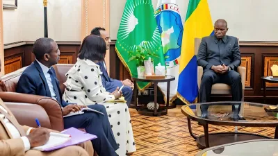 Délégation conduite par la ministre de la Santé, Nkana Ayo-Bivigou, et reçue par le chef de l’État Oligui Nguema