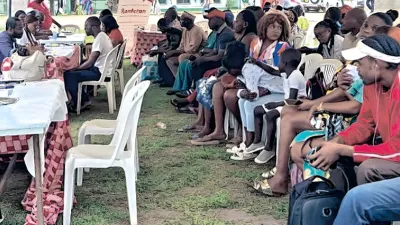 Moment de sensibilisation au VIH/Sida, au Centre régional de santé de Melen