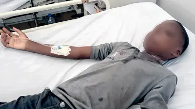 Enfant battu par sa mère