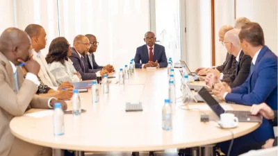Mays Mouissi, ministre de l’Habitat et du Logement pendant la siganture d'un protocole d’accord (MOU) entre la FMCT et l'entreprise Nhood Africa.