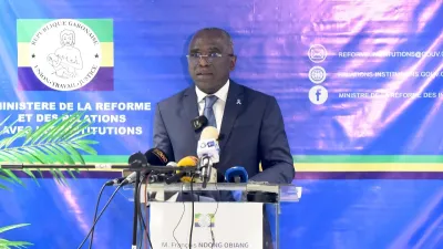 Déclaration de ministre de la Réforme et des relations avec les Institutions, François Ndong Obiang.