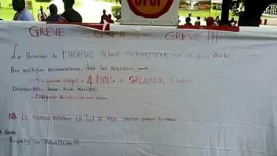 Le personnel de l’Hôpital Schweitzer veut une solution aux impayés de salaire